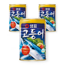샘표 고등어, 3개, 400g