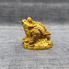 벼락부자 황금세발두꺼비 풍수 장식 장식품 CIILLNY, 미디엄 사이즈의