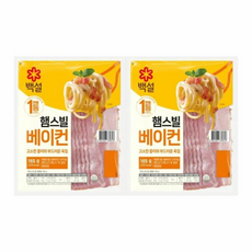 CJ 햄스빌베이컨 자취 혼밥 도시락 즉석식품 간편식 밥반찬, 1세트, 165g