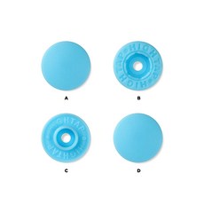 국산 티단추 하이탭 13mm 40세트, 1개, T 144-파우더블루