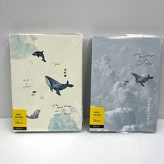 星星文具 柏格鯨魚系列 A5 20孔活頁夾 孔夾 活頁本 活頁紙 BBN-170 B5 26孔, 藍-B,A5, 1個