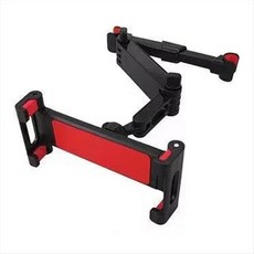 자동차 헤드 레스트 마운트 360 ° 회전 조절 가능한 자동차 뒷좌석 마운트 태블릿 헤드 레스트 홀더 b, 검은 색 빨간색