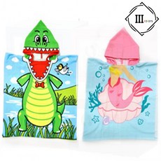 해수욕장 물놀이 비치타올 아동 후드형 흡수력 신축성