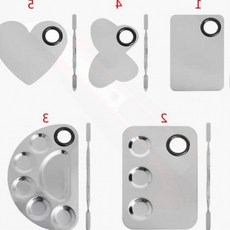 미술용 물감 팔레트 혼합 트레이 네일 취미 수채화 유화, 1개, 플라스틱사각형 BL08767