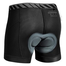 Santic 남성용 바이크 반바지 사이클링 속옷 3D 패딩 마운틴 라이너 자전거 바지 블랙. 미디엄