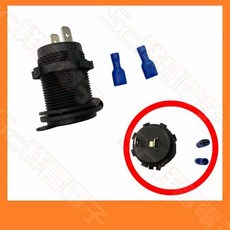 祥昌電子 C0106 車用點煙座 DC 12V 24V 防水點菸器汽車母座, 1個