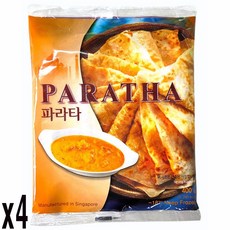 새마원 냉동 정통 인도빵 파라타 400g 패스트리 페스츄리 난 전병 피자 또띠아, 4개