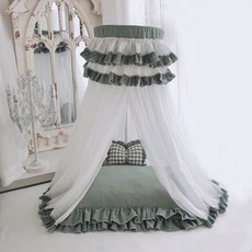 반려동물 캐노피 하우스 풀세트, 9. 그린 그리드 텐트 풀 세트