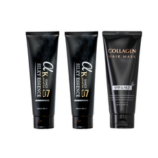 본코스메틱 알파 케라틴 실키에센스 180ml 에센스 2개+콜라겐팩 1개증정, 2개