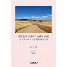 여자 혼자 산티아고 순례길 30일 : 한 번도 가보지 않은 길을 간다는 것, BOOKK(부크크), 정송아 저