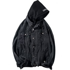 남자 오버핏 후드 탈부착 데님 자켓 men's jacket 7K218