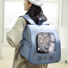 포클릿 고양이 초경량 접이식 백팩, 애쉬 블루, 1개