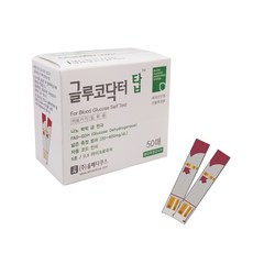 글루코닥터탑 혈당시험지 100매 혈당지 당뇨체크, 50매입, 2개