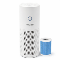 Auvine 선 없이 11시간 무선 미니 공기청정기 차량용 원룸, 화이트, GL-608
