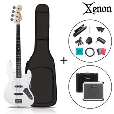 제논 JB-420 입문용 베이스기타 앰프 포함 패키지, 로즈화이트(R), 1개