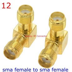 TO 90 직각 어댑터 암컷 개/로트 3 RPSMA 스플리터 스트레이트 타입 티 수컷 도 웨이 SMA RF 커넥터 2 RP, Type122pcs