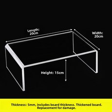 U자형 다층 디스플레이 스탠드 정리대 받침대 수납 선반 가정용 정리 도구 공구 불필요, 0x0cm, 1층, 14 20cm(길이) x 20cm(폭) x 15cm(높