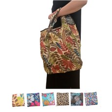 장바구니 시장바구니 포켓용 시장가방 접이식 시장가방 방수백 포켓백 휴대용 시장바구니, 1개, 10번해바라기