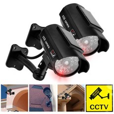 깜박이는 빨간색 LED 빛을 가진 더미 모조 카메라 CCTV 보안 도난 방지 캠 실내 또는 사용