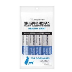 애니홀릭 반려동물 헬시 글루코사민 무스 영양제, 4회분, 치킨&참치, 2개