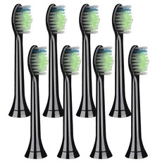 필립스 전동칫솔 호환 칫솔모 HX6938 HX6462 호환 칫솔모 (블랙), 8개, 필립스 (블랙)