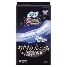 SOFY 蘇菲 超熟睡優質加厚夜用衛生棉, 42cm, 10片, 1包