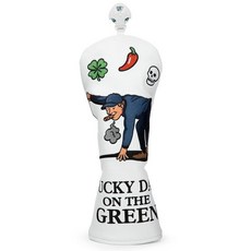 Golf 하이브리드 커버 Lucky DAYON 온 그린 정교한 자수 가죽 헤드커버 골프 클럽 남성 여성용 선물, LUCKY DAY-Hybrid