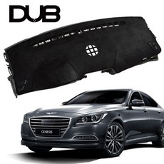 DUB 논슬립 벨벳 대쉬보드 커버 제네시스DH (14~19년), 제네시스DH(14~19년)HUD유 센터유, 블랙원단-블랙테두리