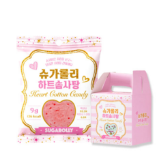 슈가롤리 하트 솜사탕, 14개, 9g