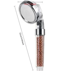 기능 고압 SPA 샤워 헤드 물 절약 휴대용 강우량 욕실 액세서리 욕실 장식용 음이온 필터 샤워, 02 small-Single