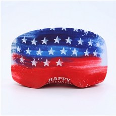 滑雪鏡收納套，山峰設計，柔軟保護，輕巧便攜, 獨立, 1個