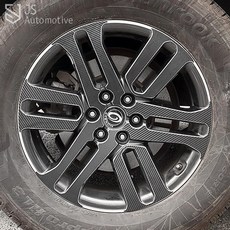 [비브랜드] 피그파인더 바퀴 스티커 18인치 휠마스크 스크래치 기스커버 방지 컬러 포인트 시트지 튜닝용품 모하비더마스터 호환, B타입, 1개