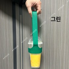 커피 부직포 캐리어 일회용 홀더 100개 카페 포장 음료 손잡이 무지 테이크아웃, F. 스타그린, 1개, 100 개