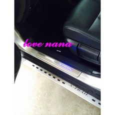 日產 T32 X-Trail 專用 LED藍光不銹鋼迎賓踏板