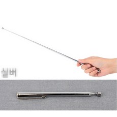 학교 교사 칠판 수업 설명 포인터 길이조절 지시봉, 실버