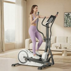 버닝맥스 가정용 일립티컬 머신 스테퍼 스텝밀 실내 유산소 걷기 운동기구 홈트 스카이워커, 클라우드화이트, BMax-C16L