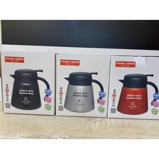 愛洛奇寶馬牌316不鏽鋼保溫咖啡壺800cc (紅色/黑色/白鐵色)真空保溫，安全耐用，多色可選, 1個, SHW-CF-800-B/黑色