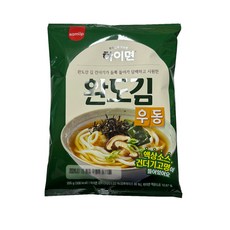 삼립 하이면 한국식 완도 김우동 우동, 205g, 3개