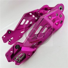 CJ Ebike 電動車 T鏤空寬搖臂平叉arm Sumpit，提升穩定性與散熱，輕量化設計, 1個, Pink 粉桃