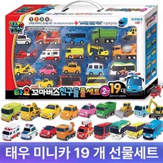 모어데이트 타요 자동차 혼합색상 꼬마버스타요, 1개, 태유 미니카 19대 순펑
