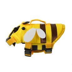 寵物救生衣 狗狗泳衣 卡通小蜜蜂造型 中小型犬貓, 小蜜蜂,XXS（建議體重2.5kg內）, 1個