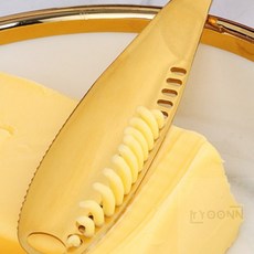 유니상점 멀티 버터 홀나이프 톱니칼 4p세트 골드 잼칼 치즈컷팅