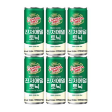 캐나다드라이 진저에일, 250ml, 6개