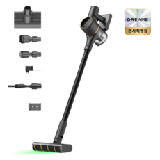 드리미 V12 Plus 무선청소기 진공청소기 150AW 3자기 흡입 모드 국내 A/S, BLACK