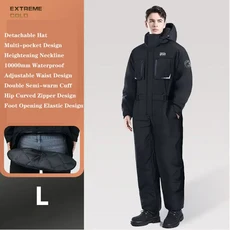 전기 오토바이 자켓 겨울 방풍 낚시 의류 따뜻한 스노 모빌 라이딩 내한 슈트, 1)L