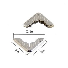 브론즈 실버 옵션 더 많은 스타일 북 스크랩북 앨범 메뉴 폴더 코너 프로텍터 12 개, 4 Silver