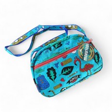 MOKUYOBI Cali Purse L.A 空運創意塗鴉戶外輕量斜肩包 - 藍綠色, 詳見包裝