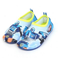 Hello CARBOT 衝鋒戰士 孩童卡通圖案印花防水鞋