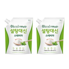 설탕대신 스테비아 대용량 에리스리톨 효소처리 설탕 대체 1kg + 1kg (총 2kg), 2개