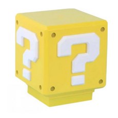 超級瑪利歐 LED問號燈 桌面氛圍小夜燈, 馬力歐問號燈